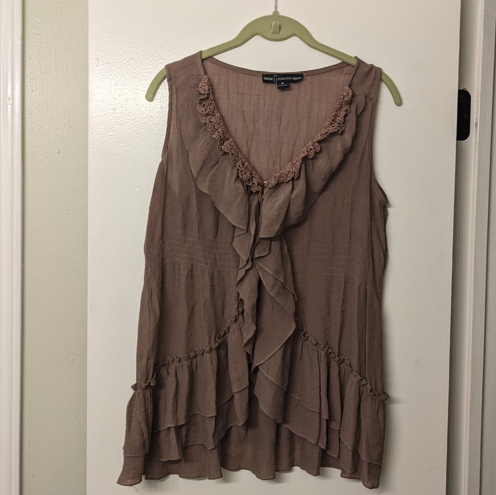 Gemstone Boho Ruffle Vest
